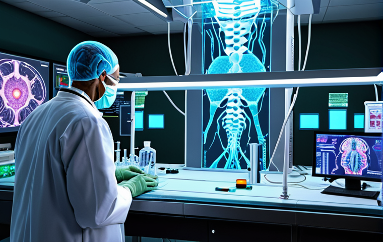 **Prompt:** A futuristic, bright laboratory setting. In the foreground, glowing, abstract representations of healthy human cells, some undergoing "reprogramming" or transformation, with senescent "zombie cells" being precisely removed by advanced, laser-like beams. Background shows scientific instruments and subtle digital interfaces displaying DNA strands and epigenetic markers. The overall mood is one of scientific breakthrough, precision, and hopeful innovation for healthy longevity.