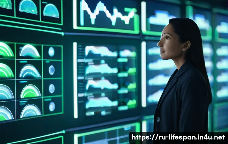 평균수명 예측 모델 - **Prompt:** A dynamic, mid-shot of a diverse individual, perhaps in their 30s or 40s, standing in a ...